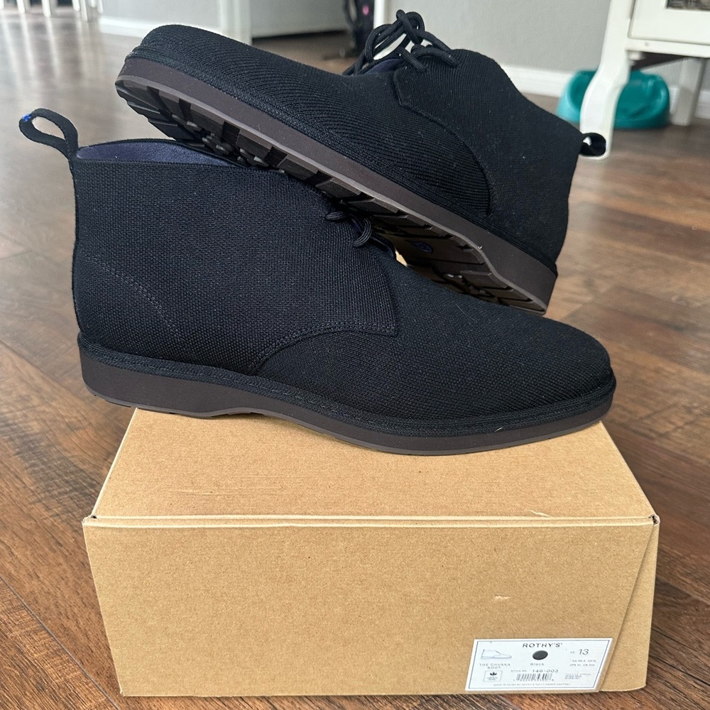 Rothy's Black Men's Chukka Boots